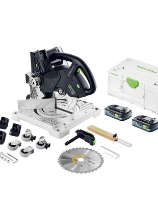 Festool SYMC 70 EB-Basic SYMMETRIC sega per modellare a batteria 36 V ( 2 x 18 V ) 216 mm + 2x batteria ricaricabile 4,0 Ah + Systainer - senza caricabatterie
