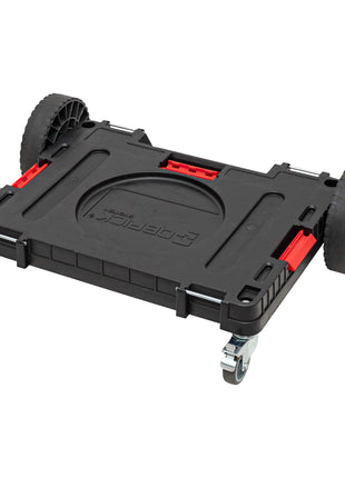 Qbrick System ONE Plateforme de transport 2.0 Allterrain 750 x 542 x 223 mm 120 kg avec roues pivotantes en métal et frein