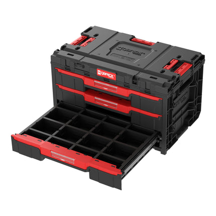 Qbrick System ONE Cassetto 3 Cassetta portautensili 2.0 Cassetta portautensili 587 x 380 x 340 mm 27 l con tre cassetti
