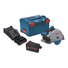 Bosch GKT 18V-52 GC Sega ad immersione professionale a batteria 18 V 140 mm BITURBO Brushless + 1x batteria ProCore 4,0 Ah + caricabatterie + modulo di connettività + L-Boxx