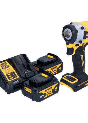 DeWalt DCF 922 M2 cordless impact wrench 18 V 406 Nm 1/2" brushless + 2x rechargeable battery 4.0 Ah + charger