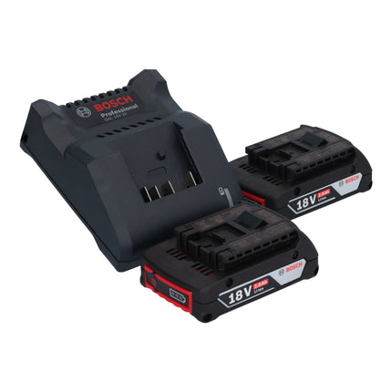 Bosch GOP 18V-34 Cortadora profesional sin cable 18 V Starlock Plus + 2x acumulador 2,0 Ah + cargador + 17 accesorios + L-Boxx