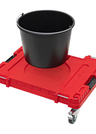 Toolbrothers RHINO XXL mobiler Transportroller ULTRA Rollbrett Transport Plattform mit Schwenkrädern aus Metall und Bremse