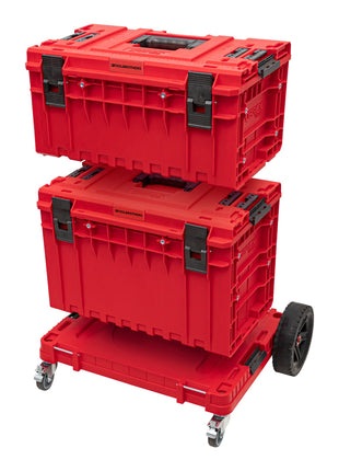 Plate-forme de transport tout-terrain Toolbrothers RHINO XXL ULTRA 750 x 542 x 223 mm Capacité de charge de 120 kg avec roues pivotantes en métal et frein