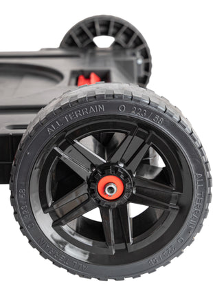 Platforma transportowa terenowa Toolbrothers RHINO XXL ECO 750 x 542 x 223 mm 120 kg udźwigu z metalowymi kołami skrętnymi i hamulcem