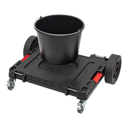 Toolbrothers RHINO XXL mobiler Transportroller ECO Mobility+ Rollbrett mit Schwenkrädern aus Metall und Bremse
