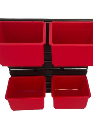 Toolbrothers Rhino Container Set No. 1 Pared de taller 39 x 35 cm con 4 contenedores para maletas RHINO