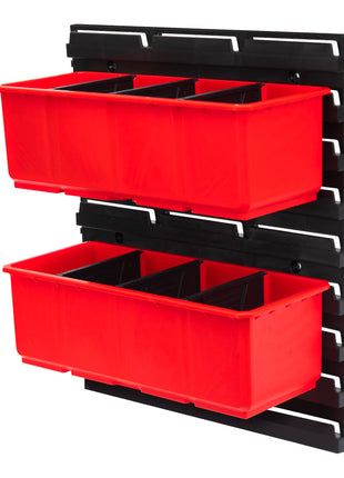 Toolbrothers RHINO Container Set No. 5 taller de pared 39 x 35 cm con 2 contenedores para maletas RHINO XXL y organizador