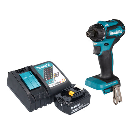 Taladro atornillador a batería Makita DDF 083 RG1 18 V 40 Nm 1/4'' sin escobillas + 1x batería recargable 6,0 Ah + cargador