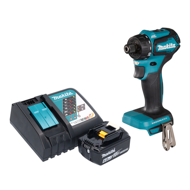 Taladro atornillador a batería Makita DDF 083 RG1 18 V 40 Nm 1/4'' sin escobillas + 1x batería recargable 6,0 Ah + cargador