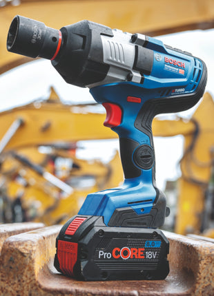 Bosch GDS 18V-1600 HC Atornillador de impacto inalámbrico profesional 18 V 1600 Nm 3/4'' BITURBO Brushless + 1x batería ProCORE 8,0 Ah + cargador + L-Boxx