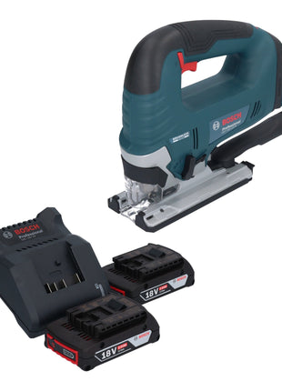 Bosch GST 18V-125 B Profesjonalna wyrzynarka akumulatorowa 18 V 125 mm bezszczotkowa + 2x akumulator 2,0 Ah + ładowarka