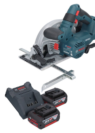 Bosch GKS 18V-57-2 Sega circolare professionale a batteria 18 V 165 mm brushless + 2x batteria ricaricabile 4,0 Ah + caricabatterie