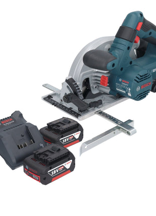 Bosch GKS 18V-57-2 Professional Scie circulaire portative sans fil 18 V 165 mm Brushless + 2x batterie 5,0 Ah + chargeur