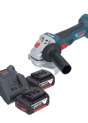 Bosch GWS 18V-7 Professional cordless angle grinder 18 V 125 mm brushless + 2x rechargeable battery 5.0 Ah + charger