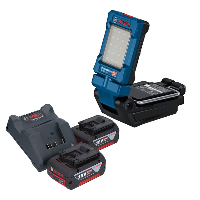 Bosch GLI 18V-800 Professional cordless lamp 18 V 800 lm + 2x rechargeable battery 4.0 Ah + charger