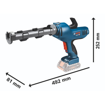 Bosch GCG 18V-310 Professional cordless cartridge gun 18 V 310 ml 3.5 kN + 1x rechargeable battery 5.0 Ah + charger
