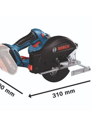 Bosch GKM 18V-50 Professional cordless metal circular saw 18 V 136 mm brushless + 2x rechargeable battery 4.0 Ah + charger + L-Boxx