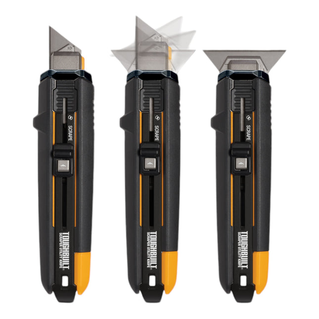 Toughbuilt TB-H4S5-01 All-purpose knife cutting & scraping + 5x spare blade