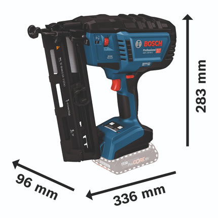Bosch GNH 18V-64-2 Clavadora profesional sin cable para madera 18 V 1,6 x 32 - 64 mm sin escobillas + L-Boxx ( 0601482101 ) - sin acumulador, sin cargador