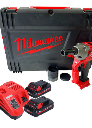 Milwaukee M18 ONEFLT 302X Akku Schliessringbolzensetzgeraet 18 V 4 8 6 4 9 53 mm 2x Akku 3 0 Ah Ladegeraet HD Box 0 - toolbrothers