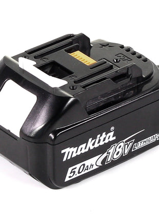 Makita DCL 180 T1W Aspirador a batería 18V color blanco + 1x Batería BL 1850 5,0 Ah - Sin cargador incluido