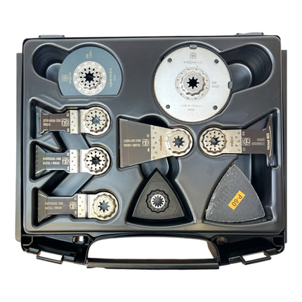 Fein Multimaster MM 700 Max herramienta multifunción 450 W Starlock Max Black-Edition ( 72297461000 ) + 33 pcs. accesorios + L-Boxx