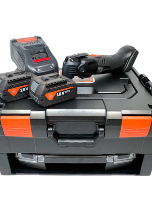 Fein Multimaster AMM 500 Plus AS cordless multifunction tool 18 V Starlock Plus Black Edition ( 71294261000 ) + 2x battery 4.0 Ah + charger + 33 pcs. accessories + L-Boxx