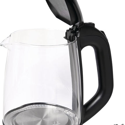 Hervidor WK 3501 swg ( 4000896623 ) 2200 W negro 1,1 kg cristal, acero inoxidable LED azul