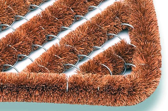 Zerbino a spazzola in cocco ( 9000471300 ) cocco naturale/acciaio