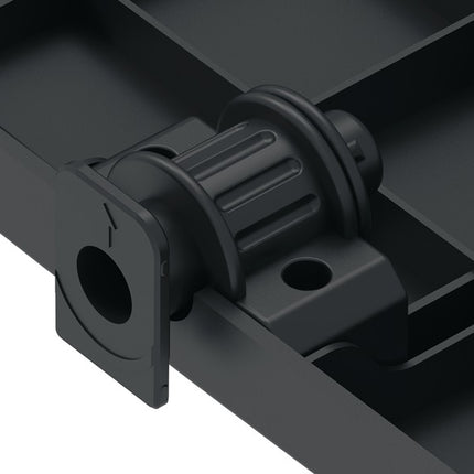 Footrest ( 9000460170 ) black W385/500xD370xH155 mm
