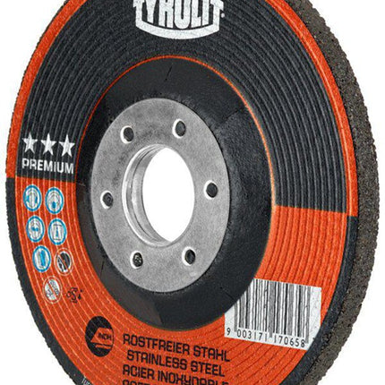 Tyrolit Schruppscheibe PREMIUM ( 8000756163 ) D125xS4mmKörnung 30 Bohrung 22,23 mm