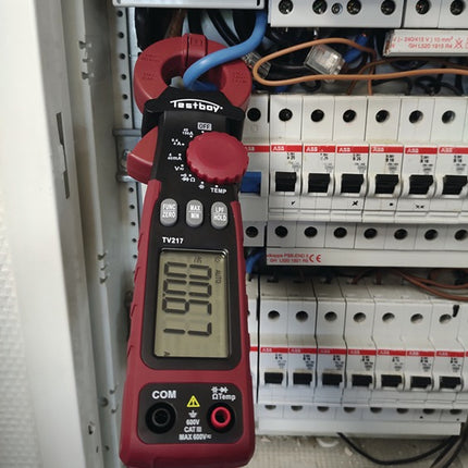 Cęgi do pomiaru prądu upływu Testboy TV 217 ( 4000828077 ) Zakres pomiarowy 1µA - 150A(AC)