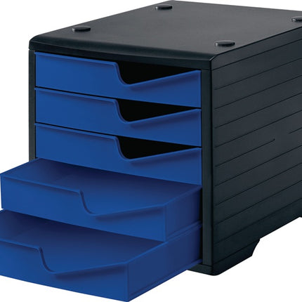 styro Ablagebox ( 9000493477 ) 5 Schubladen schwarz/blau