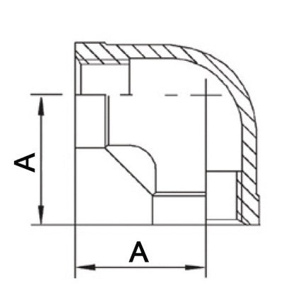 Springer threaded fitting 90° IG ( 4500100041 ) NPS=1 ″