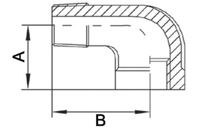 Springer threaded fitting 90° IG/AG ( 4500100055 ) NPS=1 1/2 ″