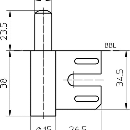 Simonswerk frame part V 8100 WF ( 3000255754 ) nickel-plated steel