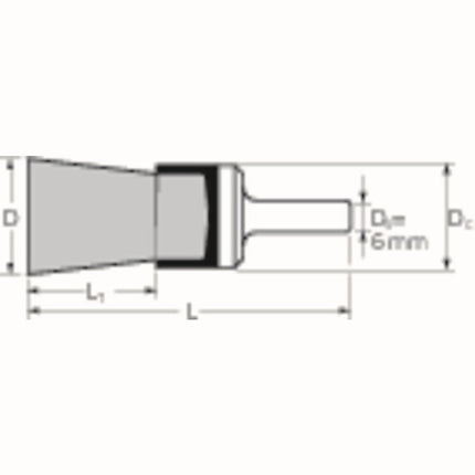 Szczotka PFERD PBU INOX ( 8000432614 ) Ø 15 mm grubość drutu 0,2 mm 18000 min-¹