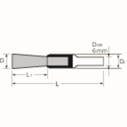 Spazzola PFERD PBGS INOX ( 8000432691 ) Ø 10 mm spessore del filo 0,5 mm 10000 min-¹
