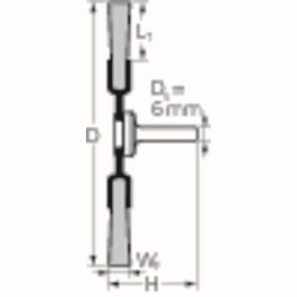PFERD round brush RBU INOX ( 8000433035 ) Ø 20 mm wire thickness 0.2 mm