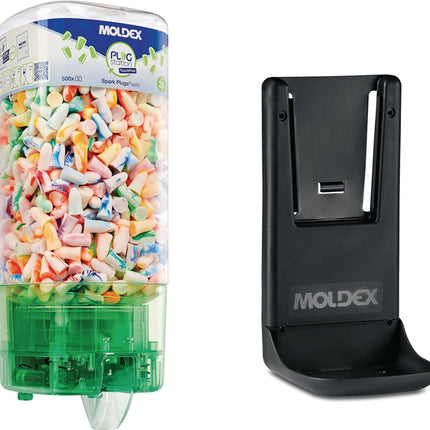 Dispensador de protección auditiva Moldex PlugStation TouchFree ( 8001327902 ) con bujías de relleno (500 pares)