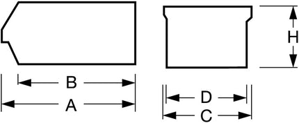LA-KA-PE Szafka z otwartym frontem LK ( 9000449051 ) L350/300xW200xH200mm