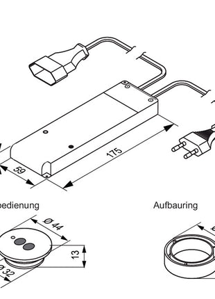 L & S HV radio switch set ( 3000550098 ) 230 V