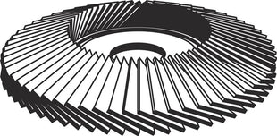 Klingspor flap disc SMT 800 ( 4000844470 ) Ø 115 mm grain size medium 12° curved