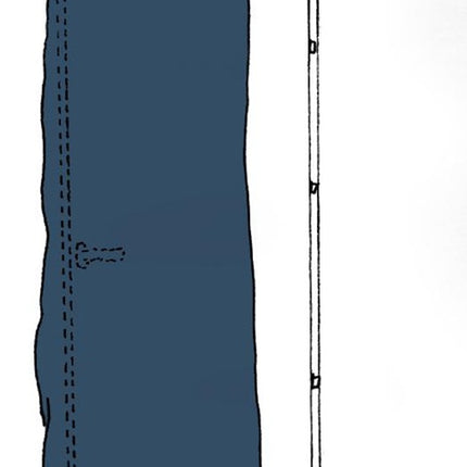 Kirchner protective cover SIMPROFLEX (4000369720) Door protection width 125 cm transparent