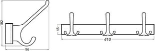 Guida Hermeta 0822-0823 ( 3000283319 ) 3 ganci Sporgenza 96 mm Altezza 102 mm