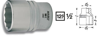 Hazet socket 900Z ( 8000466655 ) 1/2 ″ 12-point length 38 mm