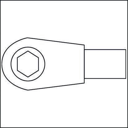Hazet insert reversible ratchet 6408 ( 8000463095 ) 9 x 12 mm 1/4 "