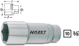 Hazet socket 880LG ( 8000466548 ) 3/8 ″ hexagon length 54 mm