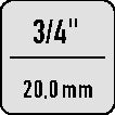 Hazet socket 1000 ( 8000466304 ) 3/4 ″ hexagon length 73 mm